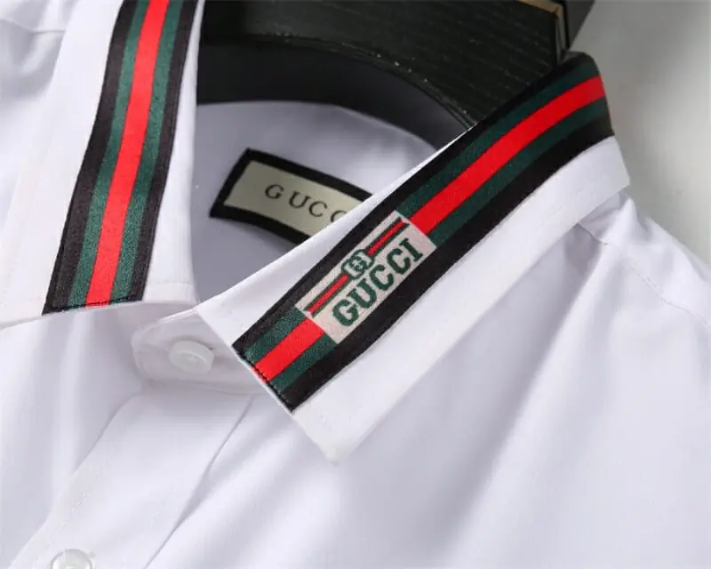 gucci chemises manches longues pour homme s_123b2ab2